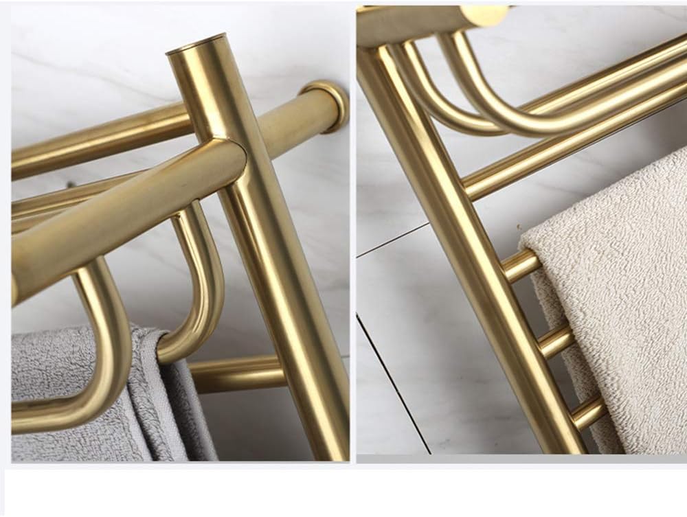 304 Stainless Steel Electric Towel Drying Rack Wall Mounted Towel Warmer Bathroom Golden Heated Towel Rail