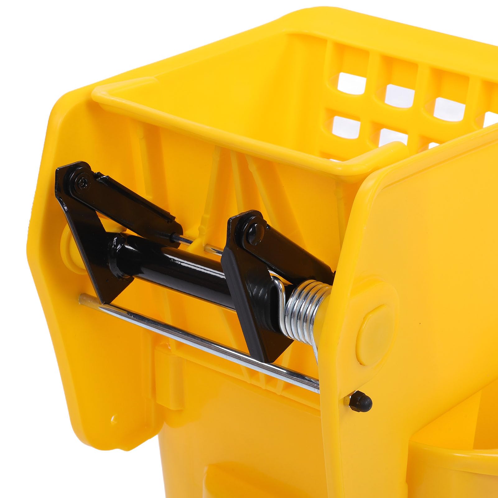 Cubo para Fregona Comercial de 24 litros, Cubo para Fregona Industrial con Escurridor Lateral, Ruedas y Universales, Cubos de Limpieza para Limpieza de Pisos en el Hogar y Restaurantes