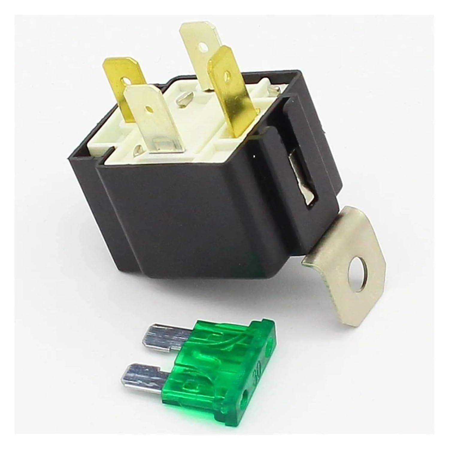 1pc 4 pin 30A Relay with Fuse, Coil Voltage 12V DC NVFSA30DC12