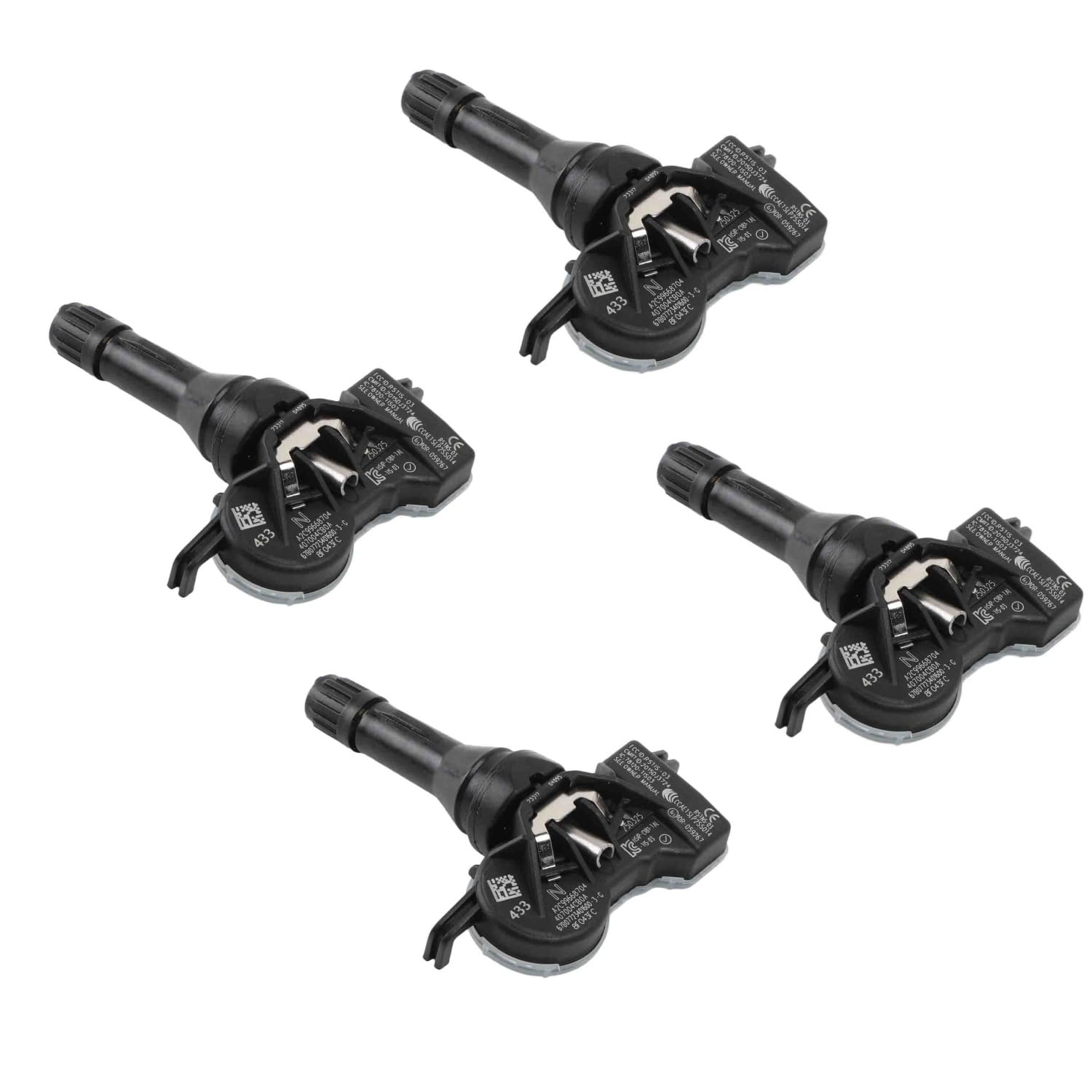 YAOPEI 4PCS Capteur de Pression des Pneus pour Megane 4 Scénic 4 Espace 5 Koleos 2 Qashqai X-Trail Micra Juke 407004CB0A 407004CB0B