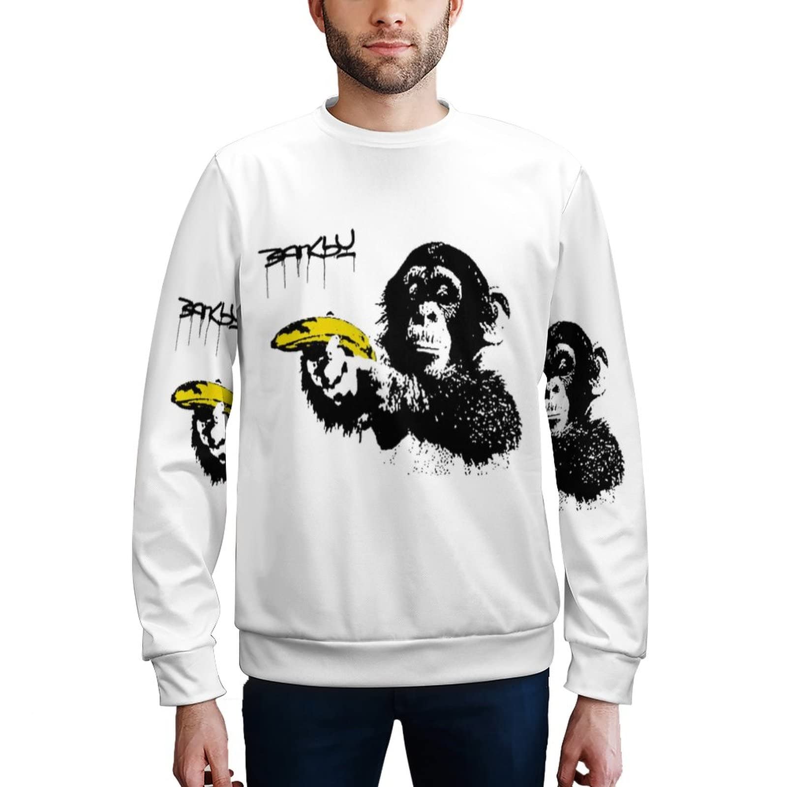 Amazon.co.jp: メンズ トレーナー バンクシー Banksy