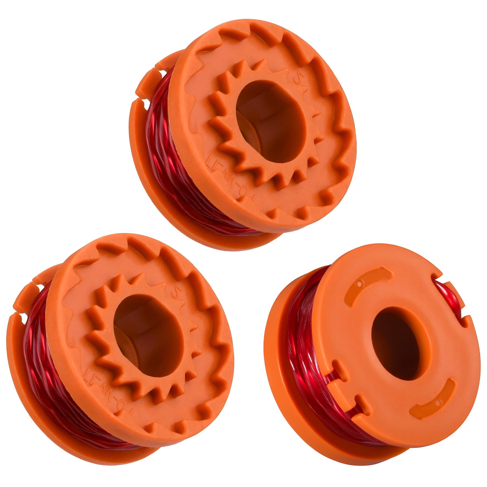 BESPOTCL 3PCS Replacement Strimmer Line Compatible with Worx, 3M Strimmer Wire Lawn Mower Strimmer Spool Grass Trimmer Spool Replacement Trimmer Spool Lawn Mower Line
