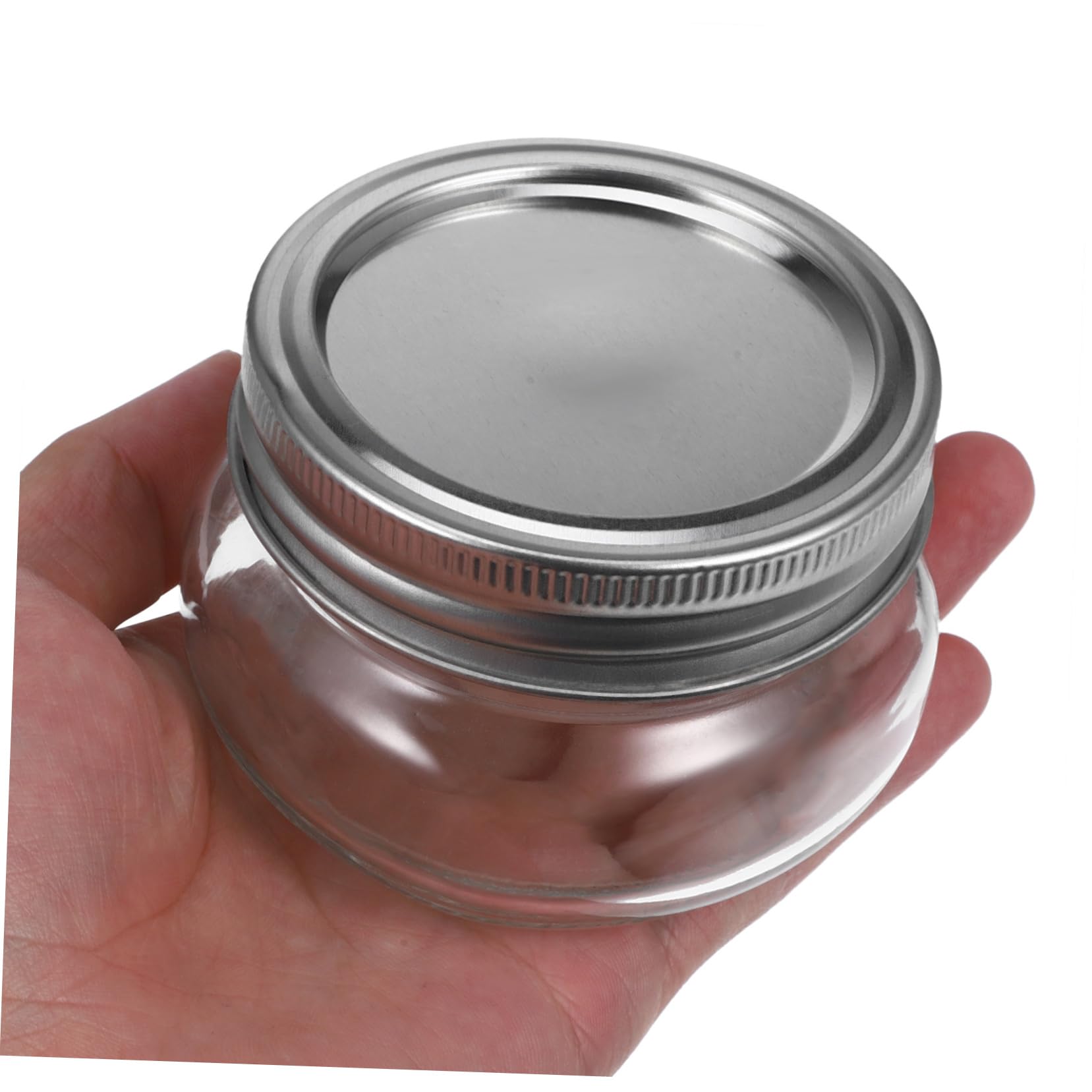6 Stück Vorratsglas aus Glas mit Deckel 150ml Wiederverwendbar und Verschließend für Lebensmittel und Unterwegs Vorratsdosen für Küche
