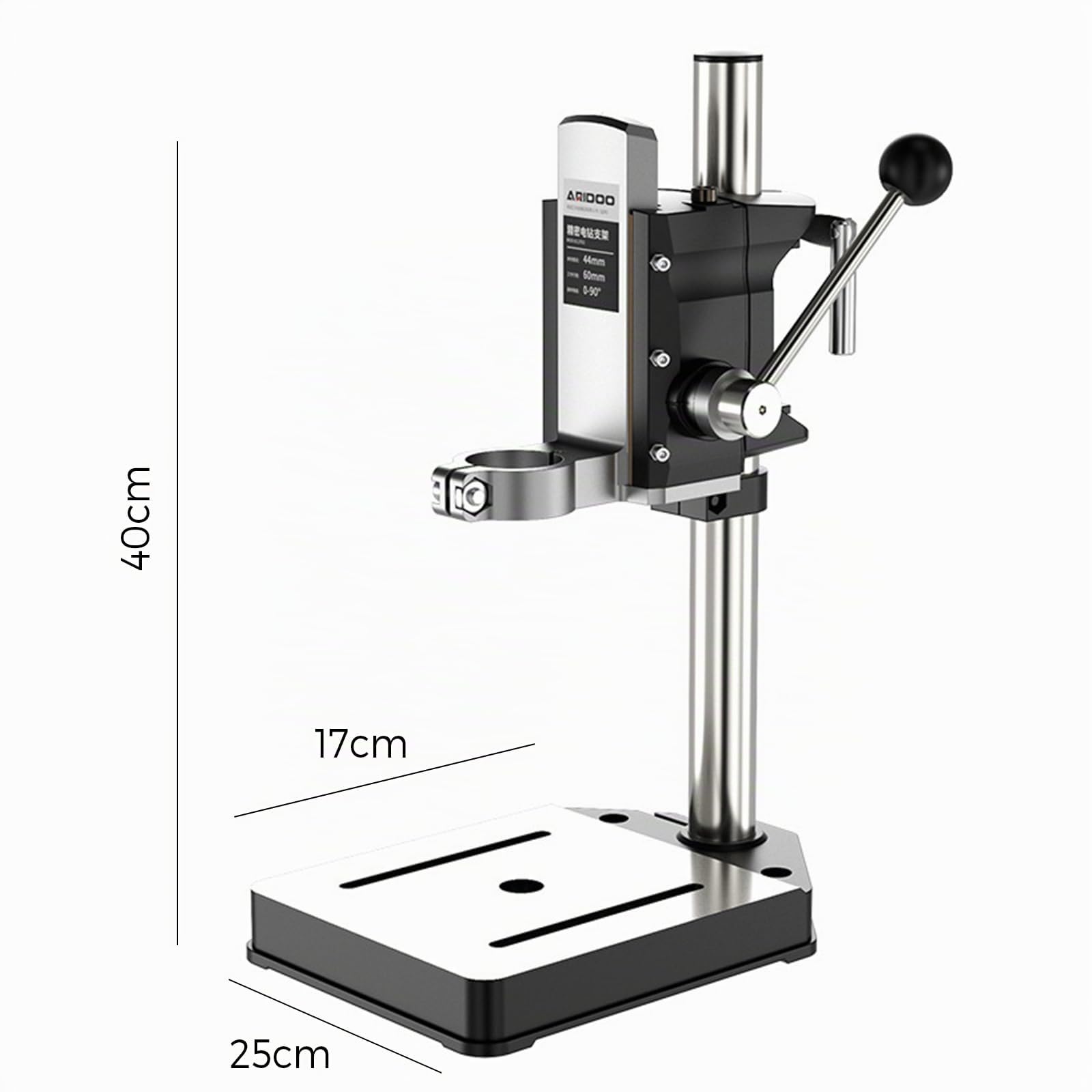 Soporte Para Taladro De Mano, Banco De Trabajo Para Taladro De Sobremesa, Soporte De Punzón Ajustable, Herramienta De Reparación Con Base De Aleación De Aluminio, Perforación, Rectificado Y Corte