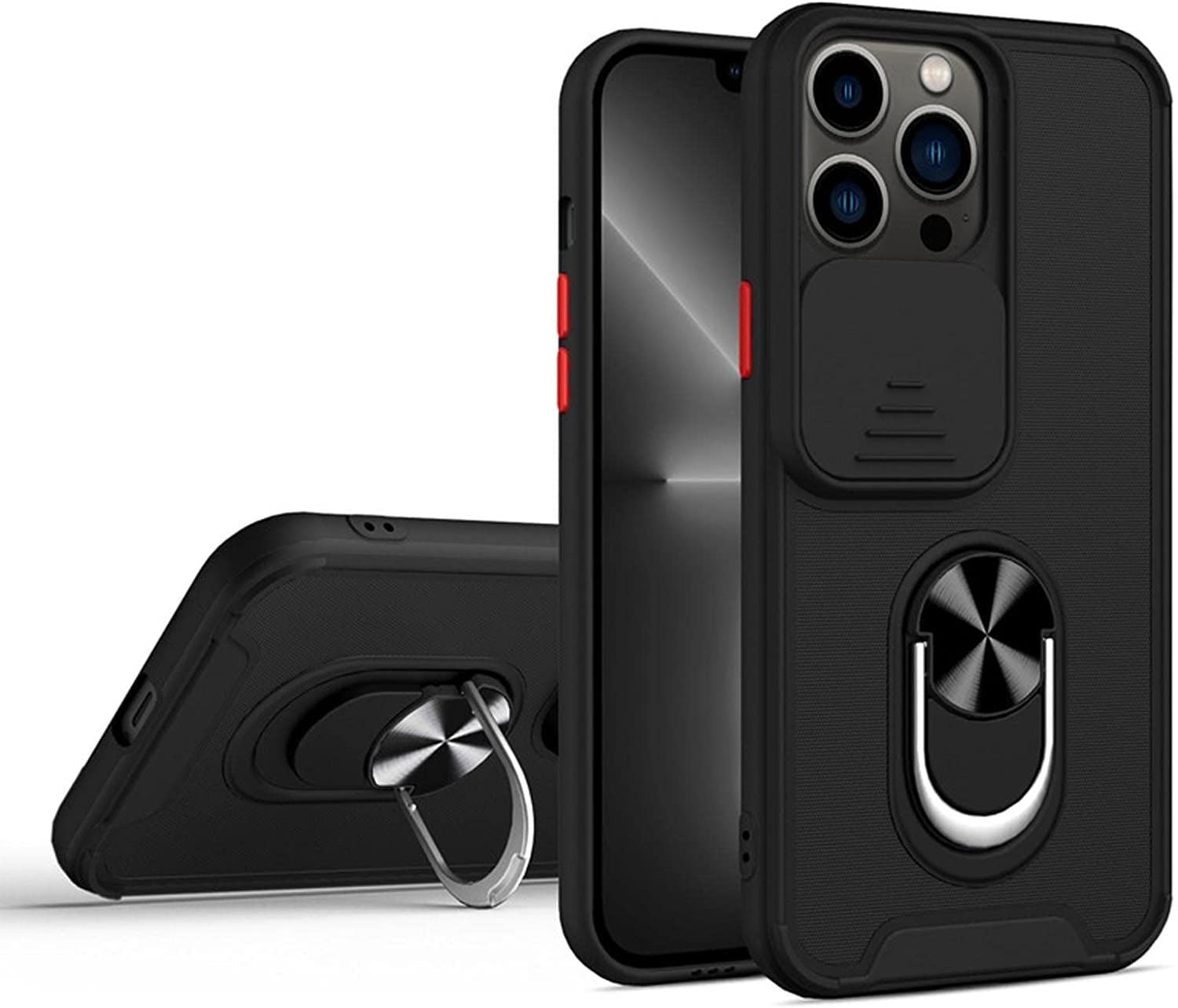 Coque iPhone 13 mini antichoc pour éviter les bris d'écran avec support et cache objectif
