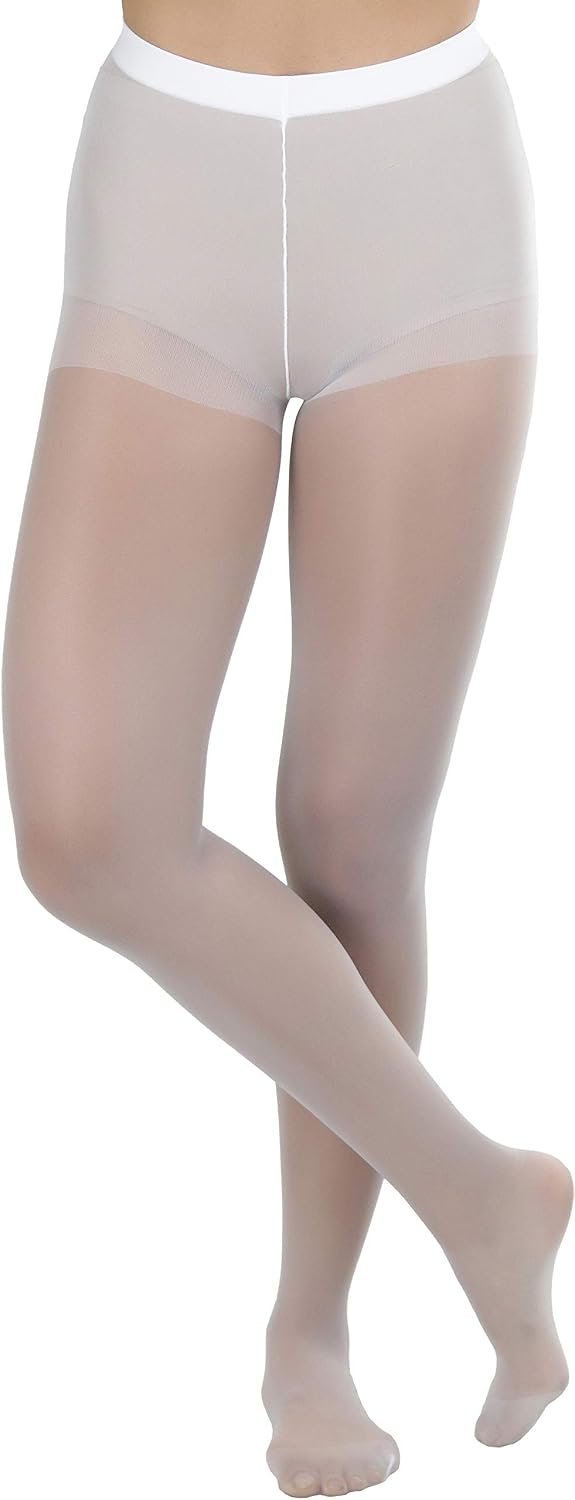 ToBeInStyle Pack of 6 Full Footed Nylon/Spandex Sheer Classic Pantyhose (6-Pack)