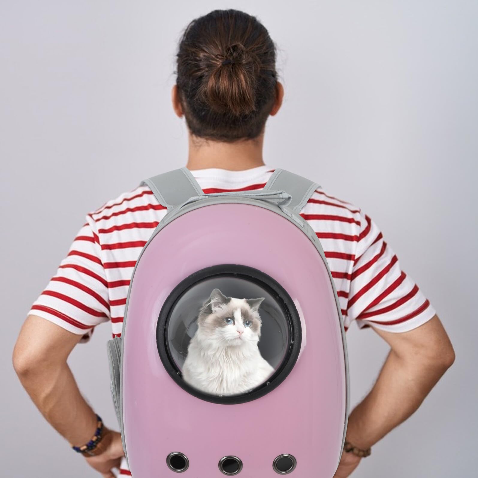 Levemolo Pet Carrier Backpack for Cats and Dogs, Expandable Bubble Space Capsule Soft-Sided Travel Carrier Side Opening, Portable Pet Travel Bag for Outdoor Hiking and Airline Use - image 6