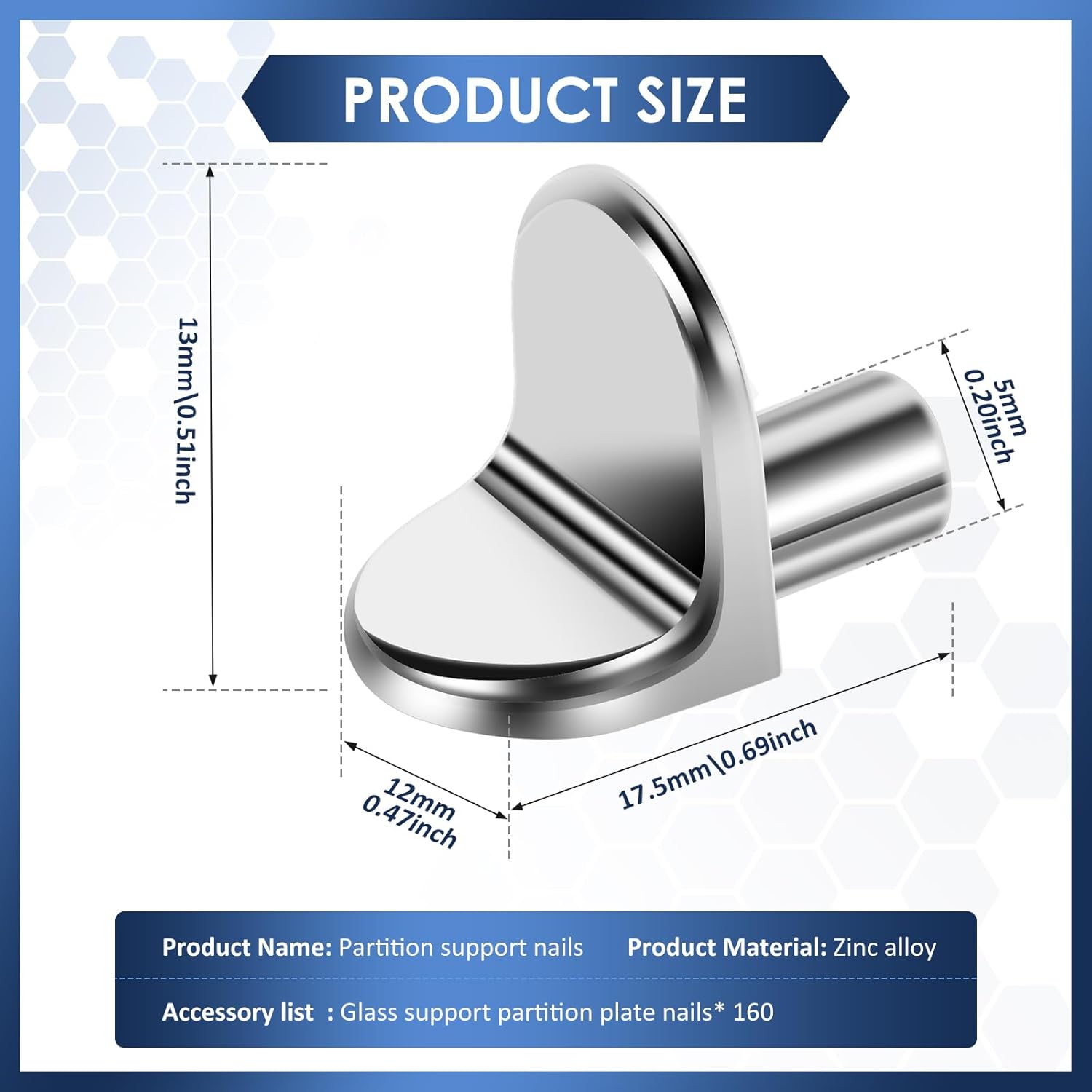 160Pcs Zinc Alloy Shelf Support Peg, L Shaped Shelf Bracket Pegs, High Hardness Cabinet Support Pin for Furniture Kitchen Cabinet Closet Wardrobe Cupboard