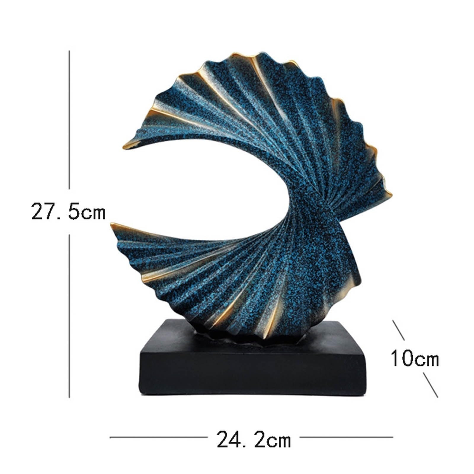 Amazon.co.jp: モダンな抽象彫刻 - イチョウの葉のデザインの樹脂製