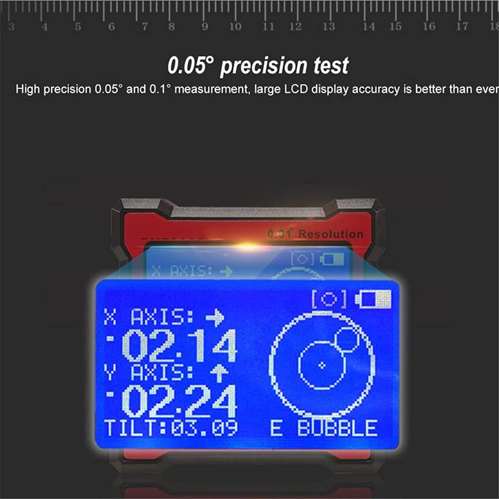 LCD Digitale Angolo Goniometro Asse Ad Alta Precisione A Doppio Asse Misuratore di Livello Analisi Strumenti Strumenti