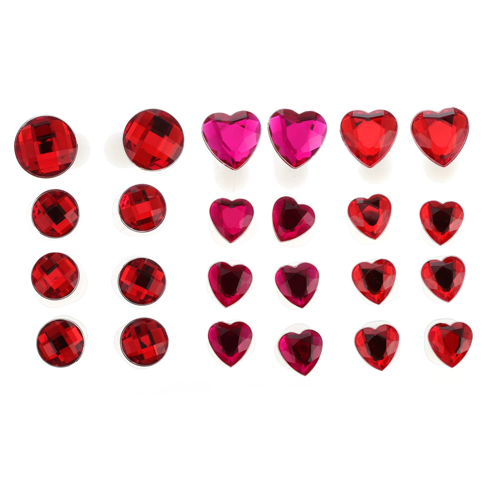 FOMIYES 24Pcs Silicone Toe Separators Heart Toe Spacers with Rhinestones for Nail Art Pedicures Bunion Relief Stylish Design