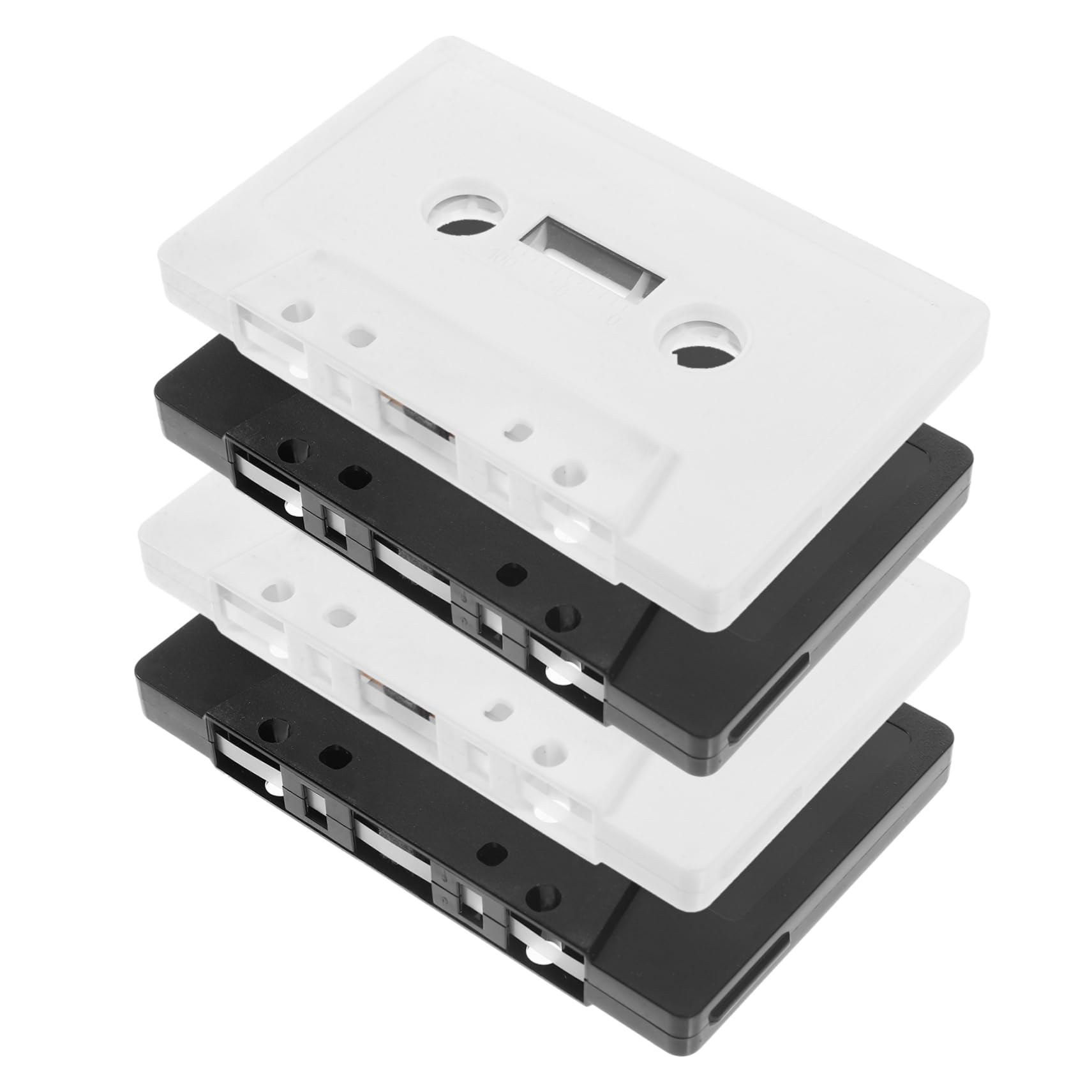 PRETYZOOM 4pcs Blank Cassette Tapes for Decoration Vintage Style Wall Ornaments Audio Cassette Accents for Themed Parties Events Great for Craft