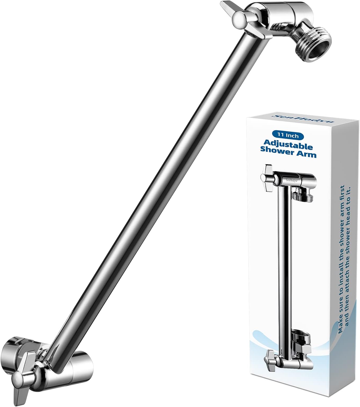 Delta Faucet 10inch Adjustable Extension Shower Arm for Shower Heads