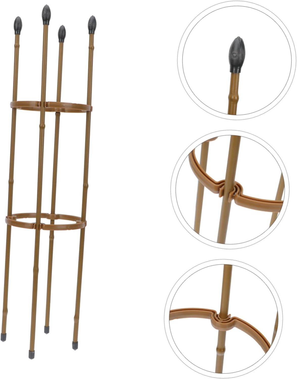 Flower Climbing Frame Rack Imitation Bamboo Support Stand Garden Decor