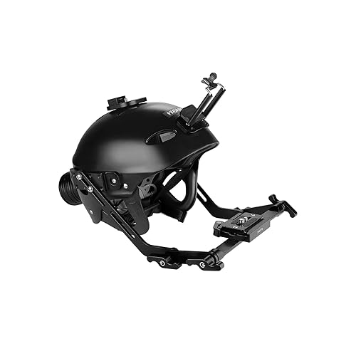 PROAIM Surfer Helmet Rig for DSLR Camera/Smartphone. For Film & Photography. Head Size Range: 22 to 24.4". Offers Payload up to 1.4kg / 3.08lb. (P-CSHR-01)