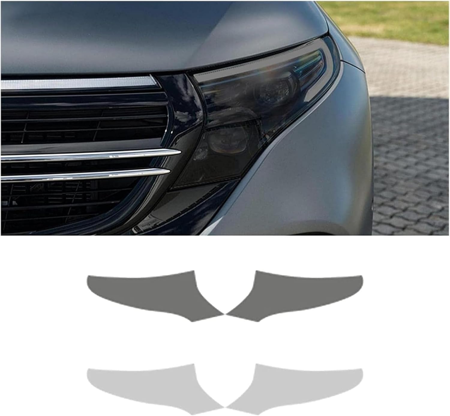 車用ヘッドライト保護フィルム Benz Eqc 2018-2022 N293用 車用ヘッドライト ティント 傷防止 保護フィルム T