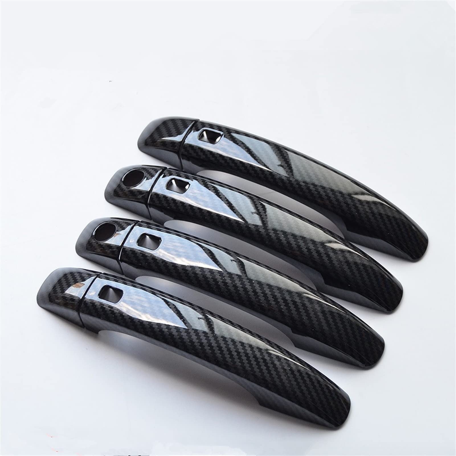 Fahbstr 2 Car Inner Handle For A5 009-016 Carbon Fiber Printed Car Exterior Door Handle Cover Outer Bowl Moulding Trim(2)