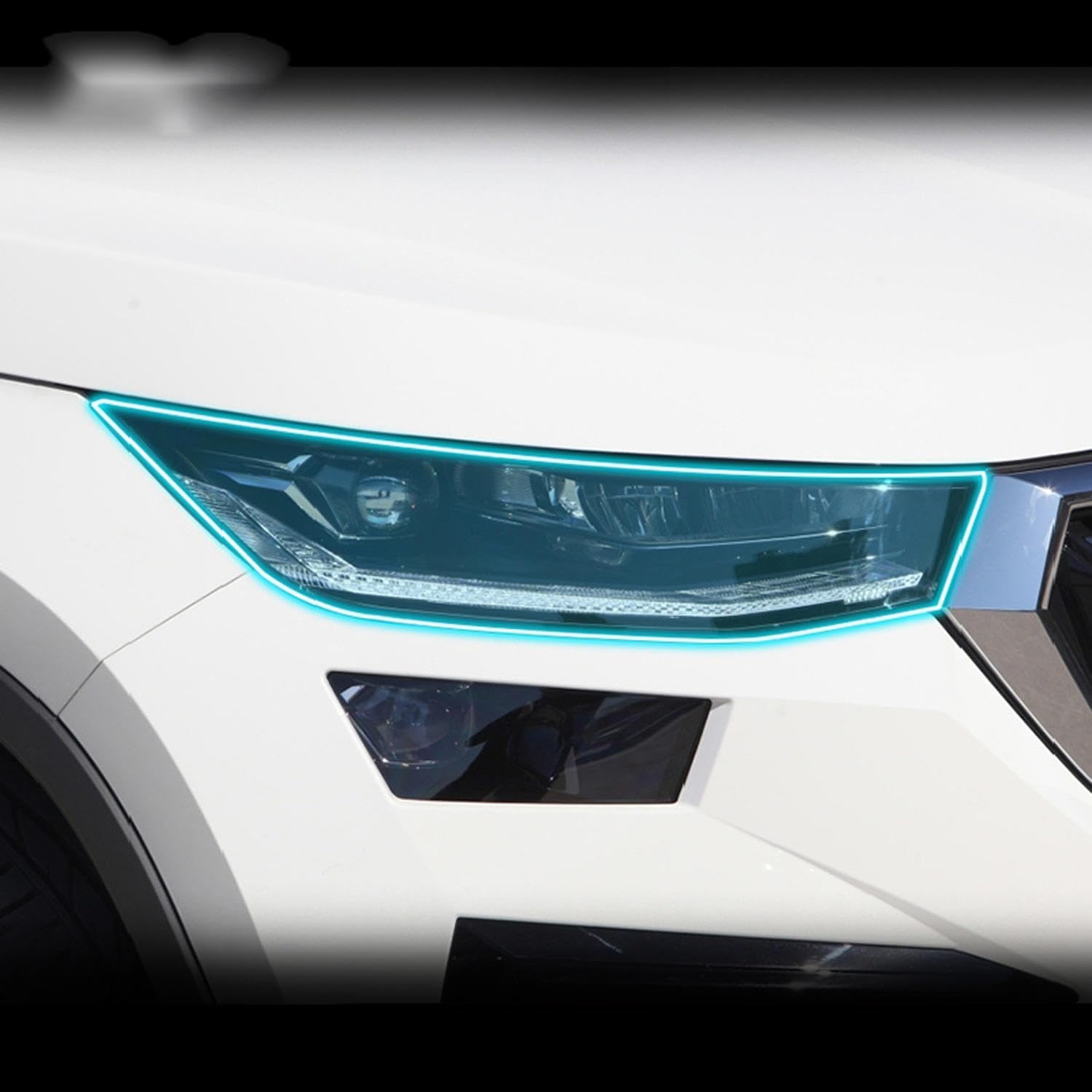 Car Exterior Headlight Anti-Scratch TPU Protective Film Anti-Scratch Film，for Skoda Kodiaq 2021-2023