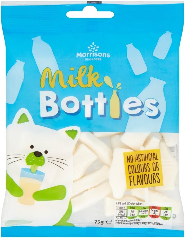 Morrisons Milk Bottles, 75g