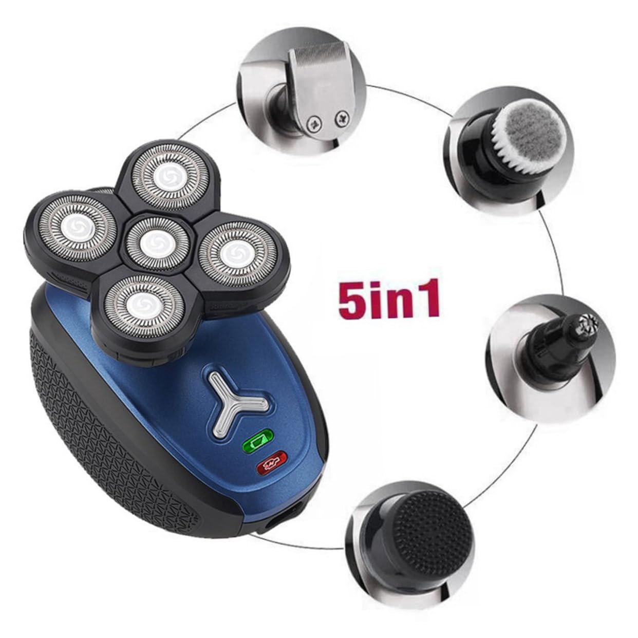 PLAFOPE Smart Shaver Electric Shave Head Machine Rechargeable Razor Waterproof 5w Power