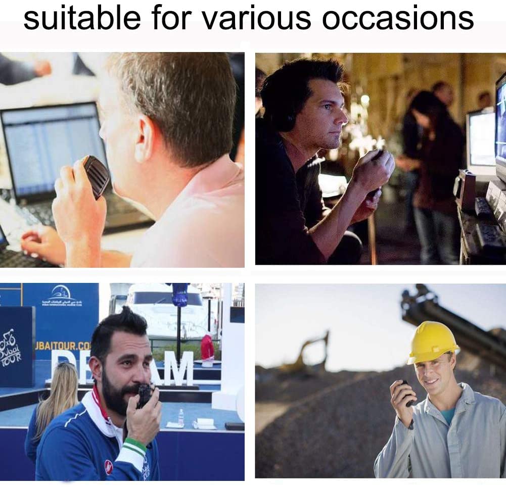 Wireless Bluetooth PTT Microphone,Wireless PTT Button Zello Mic Zello ptt Button Speaker for POC Intercom,Voice Two Way Transmission