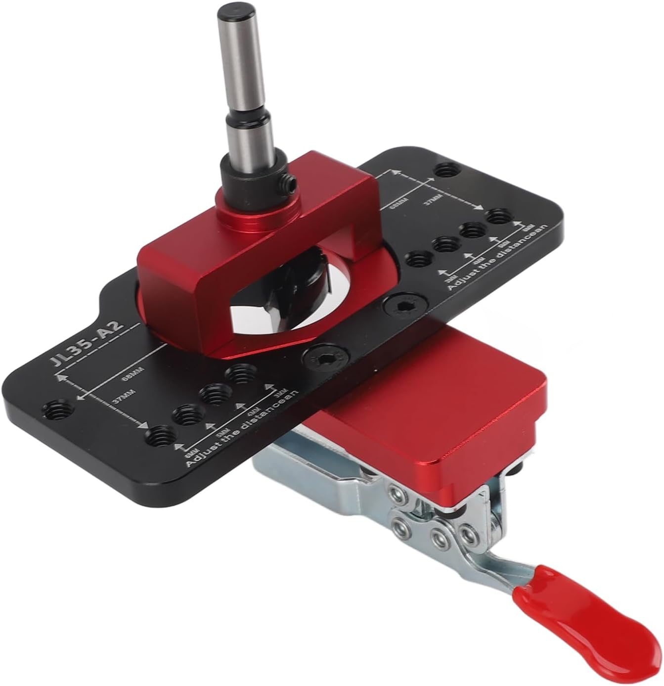 Hinge Jig Drilling Hole Puncher 35mm Woodworking Cabinet Door Panel Drill Punch Locator Aluminum Alloy Hole Opener Material Th Hinge Jig Drilling Hole Puncher35mm Hinge J