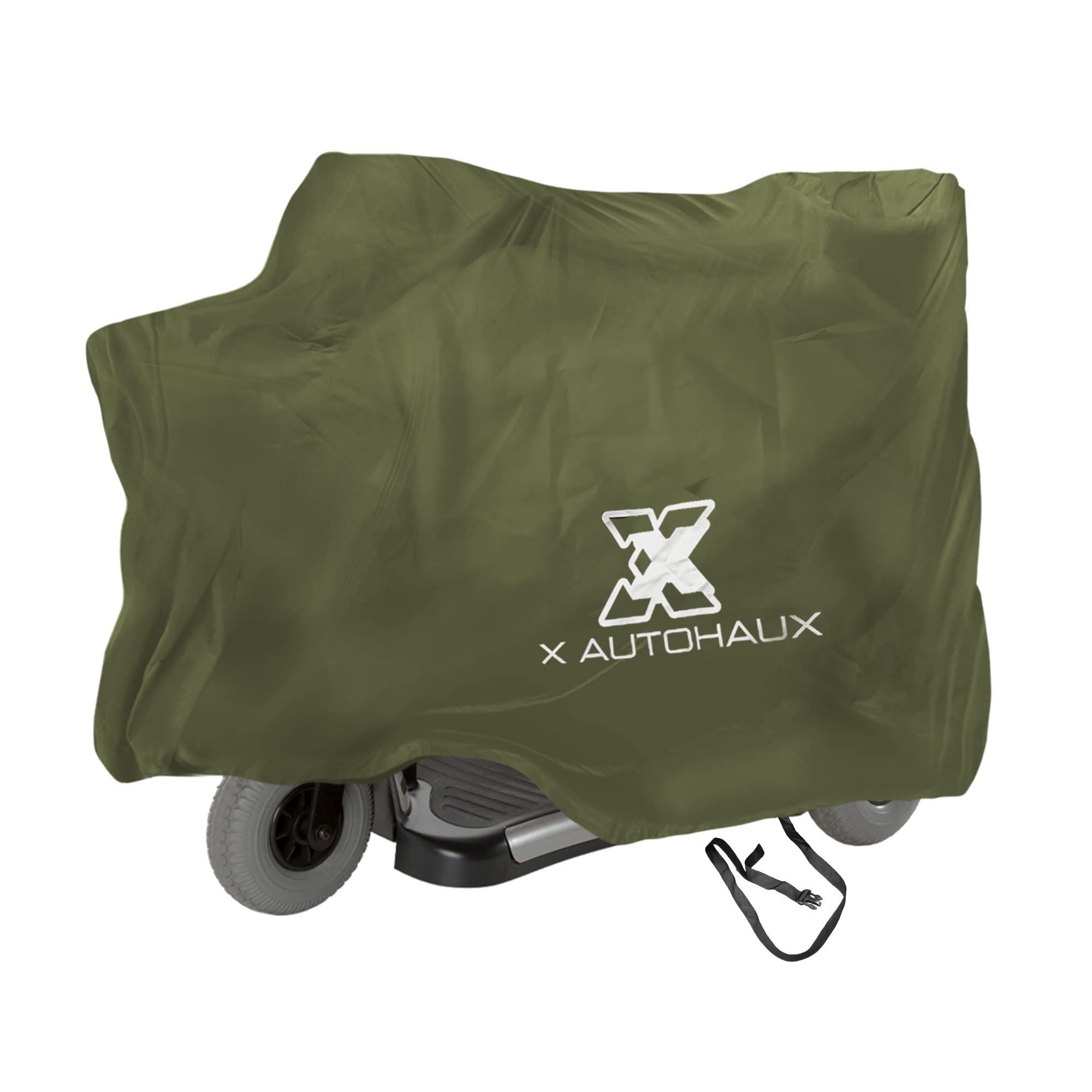 Photo 1 of X AUTOHAUX 67"x24"x46" Motorbike Mobility Scooter Cover Waterproof Rain Protection 210D Oxford Green Green 67x24x46 inch