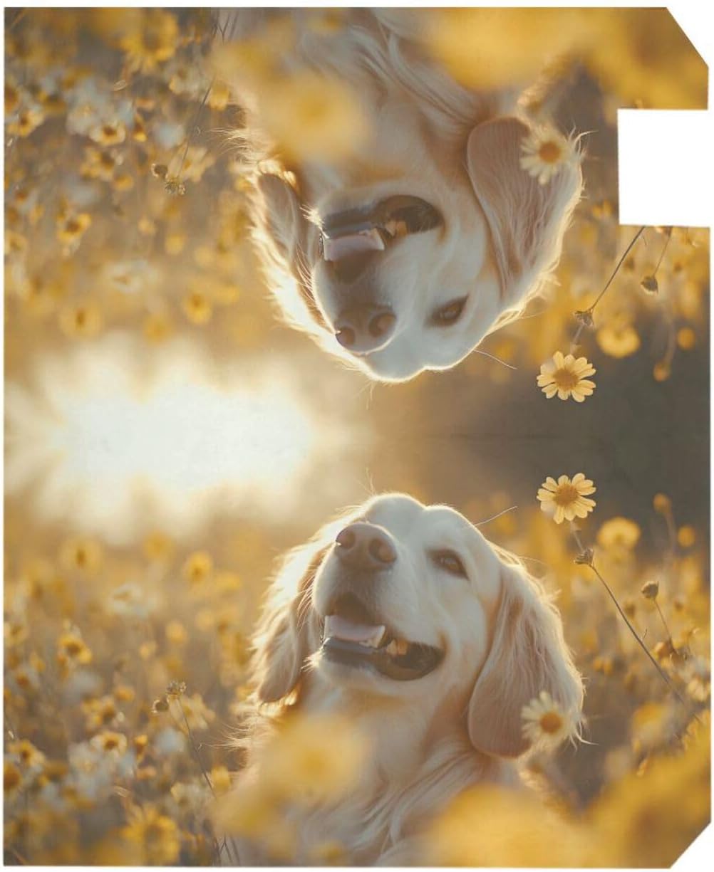 ALAZA Golden Retriever Dog Looking Up02 Magnetic Mailbox Cover MailWraps Garden Yard Home Decor for Outside Oversized-25.5" x20.8"