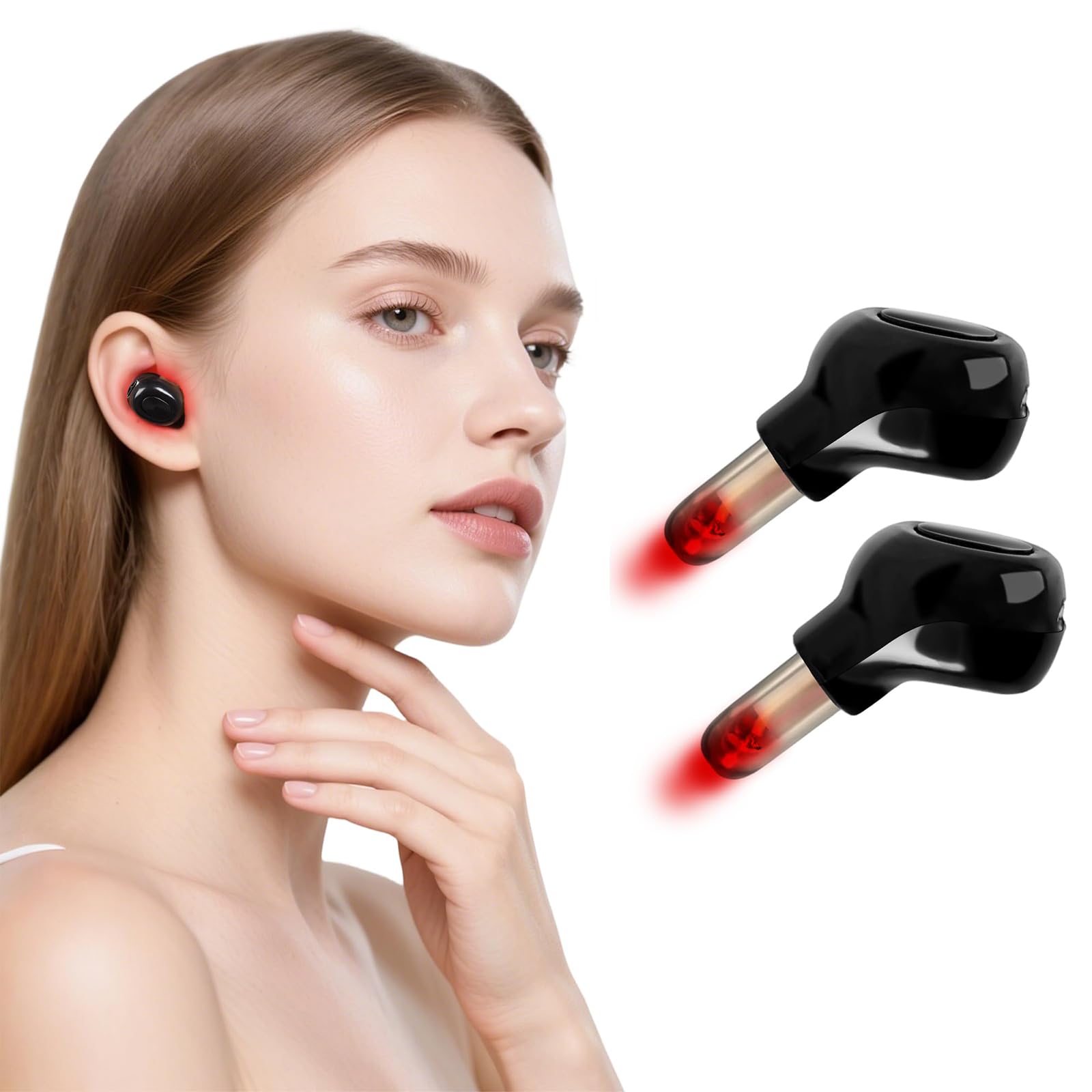 Nuvanacalm Tinnitus Support Device Standard Size Compatible with Ears 2Pcs