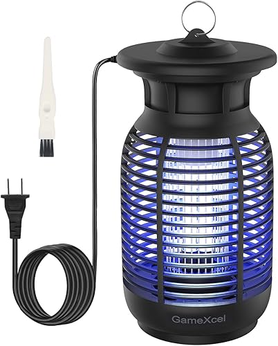 Exterminador de insectos eléctrico para mosquitos para exteriores e interiores, atrapa moscas de insectos UV, mata insectos, mata insectos, atrapa