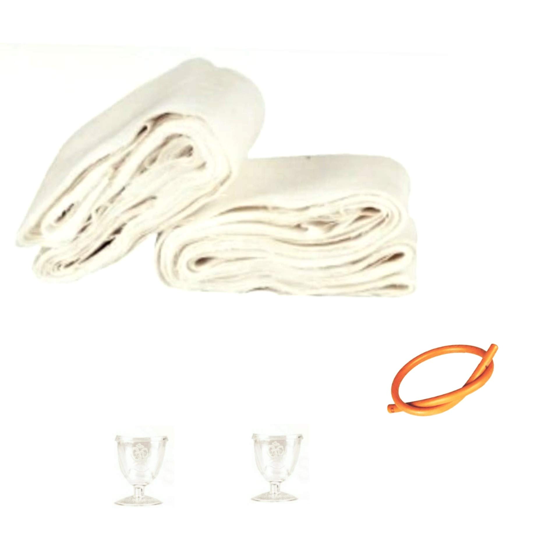 Yoga Store Wala Cotton Normal Stiched Vastra Dhauti With 1 Rubber Neti And 2 Eye Wash Cup, 1 Sutra Neti - (Combo Pack Of 4)-image-11