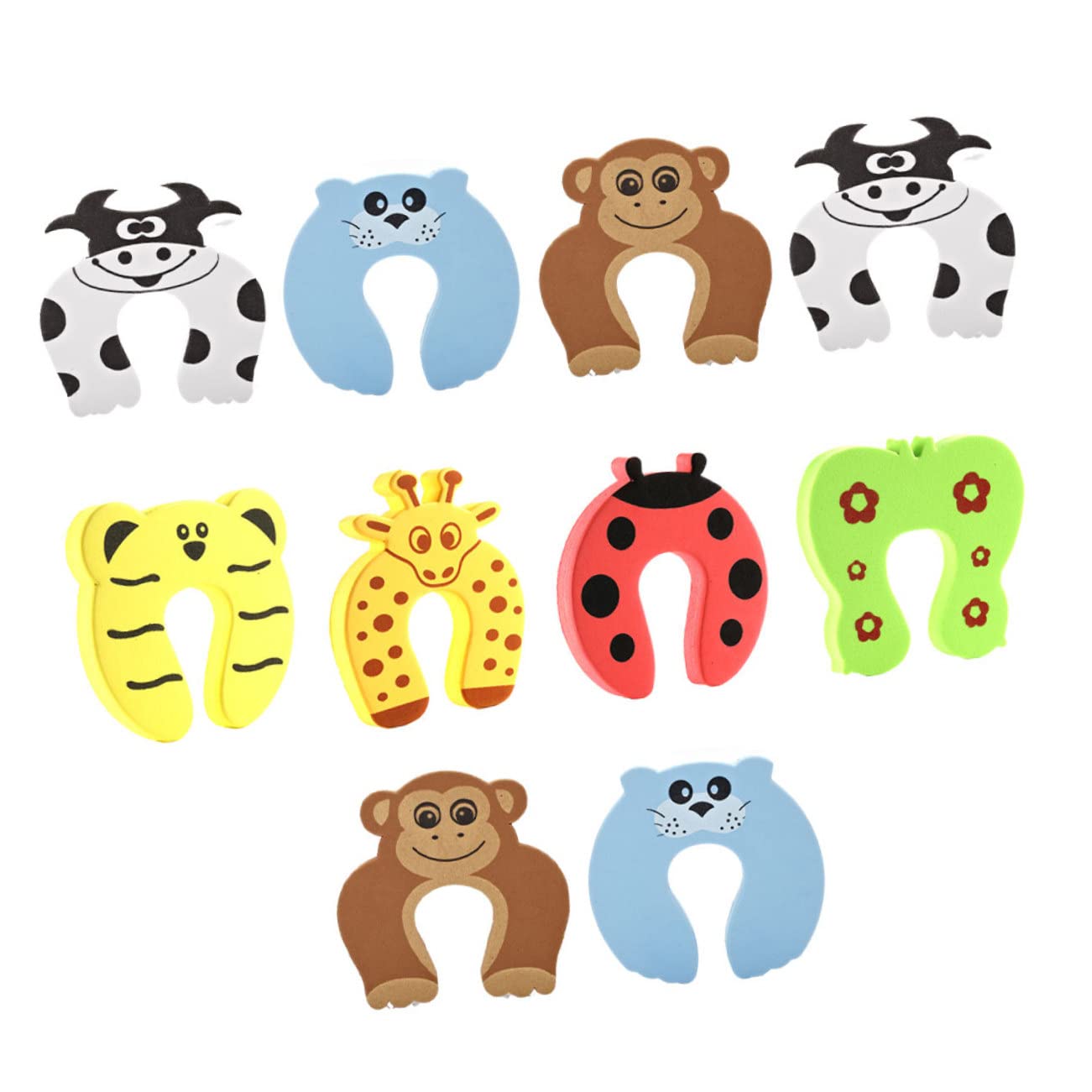NUOBESTY 3sets Türschutz Cartoon Design Baby Tür Clips Universal Türstopper 10 Stücke * 3