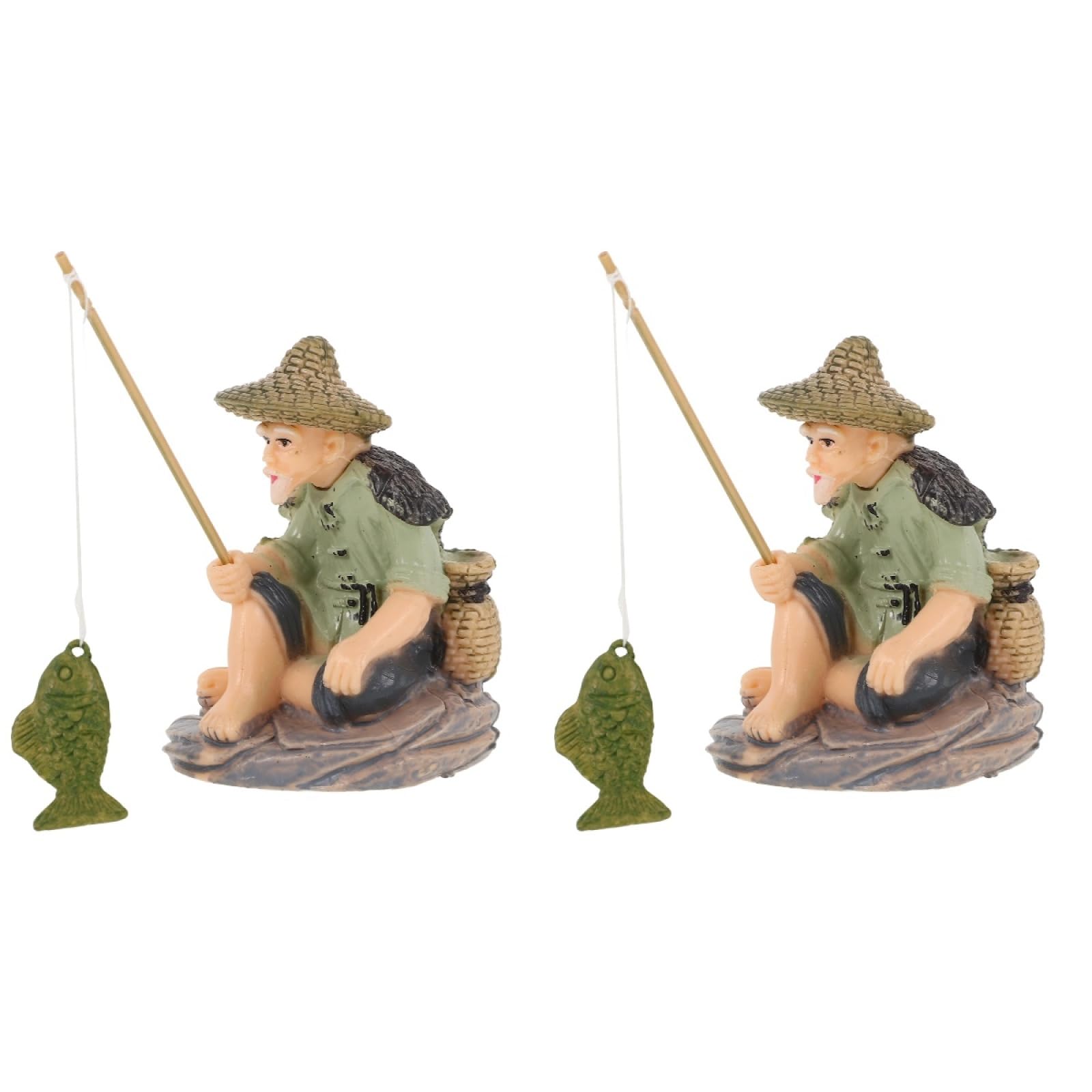 BESPORTBLE Miniature Fisherman Figurine