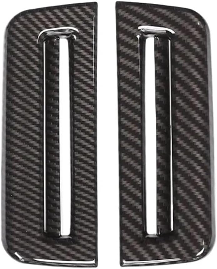 Compatible with Land Rover Range Velar 2017-2022 ABS Carbon Fiber/Chrome Car A-Pillar Air Vent Frame Trim Sticker Accessories(Carbon Fiber)