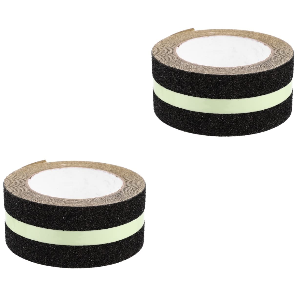 DOITOOL 2piezas Cinta Antideslizante Luminosa De Cinta Adhesiva De Seguridad Para Escaleras y Pasillos y Resistente La Abrasión Para Uso Interior y Exterior Advertencia y Visibilidad