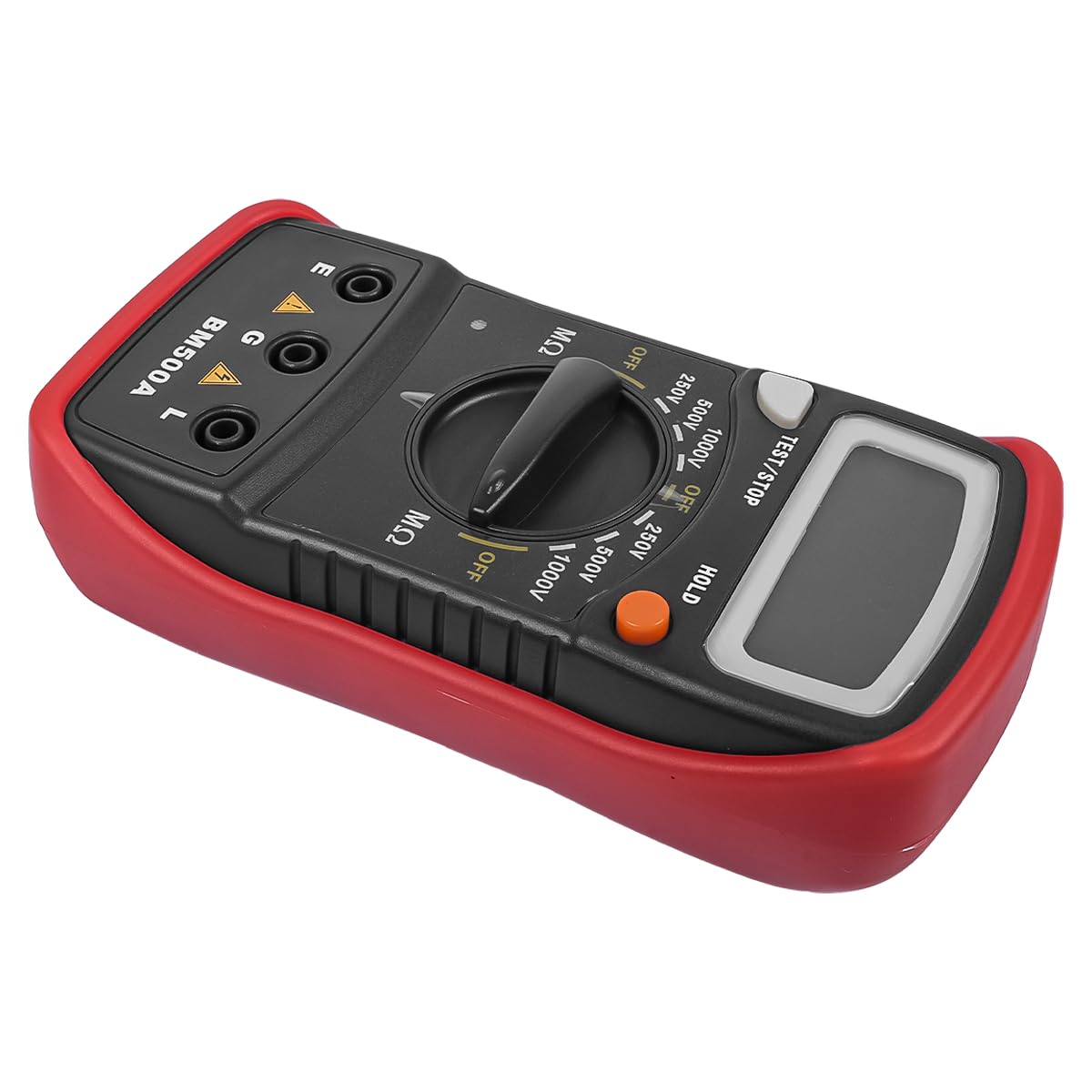 Sarini Testeur de résistance d'isolation numérique Bm500a 1000V 1999mω Résistance Écran LCD Mégaohmmètre Testeur électronique pour la Maintenance Testeur Portable