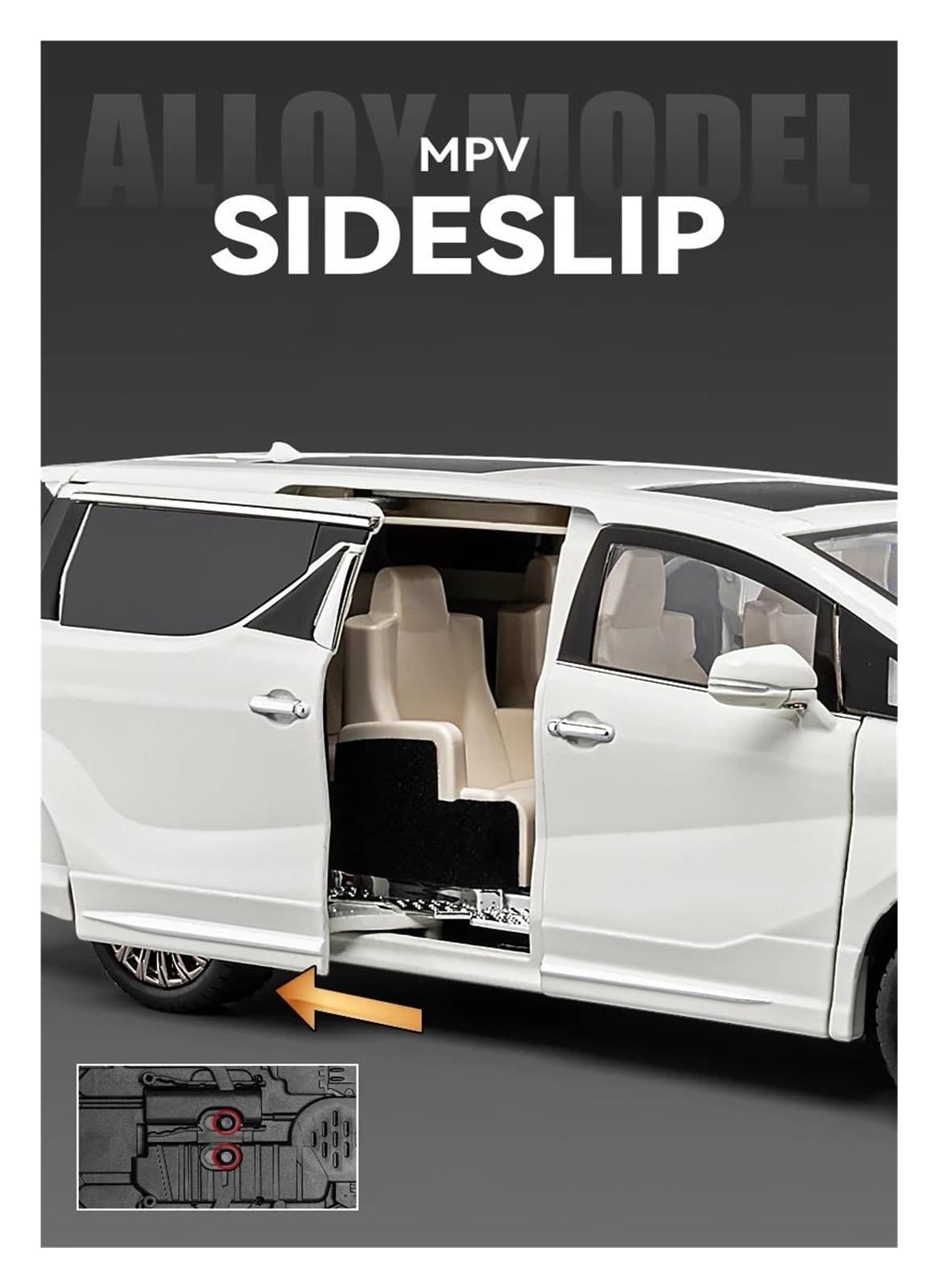 Amazon | ダイキャストカー 1:18 レクサス LM300 MPV 合金製カーモデル