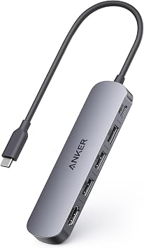 Anker USB-C ハブ (5-in-1, 4K, HDMI) グレー