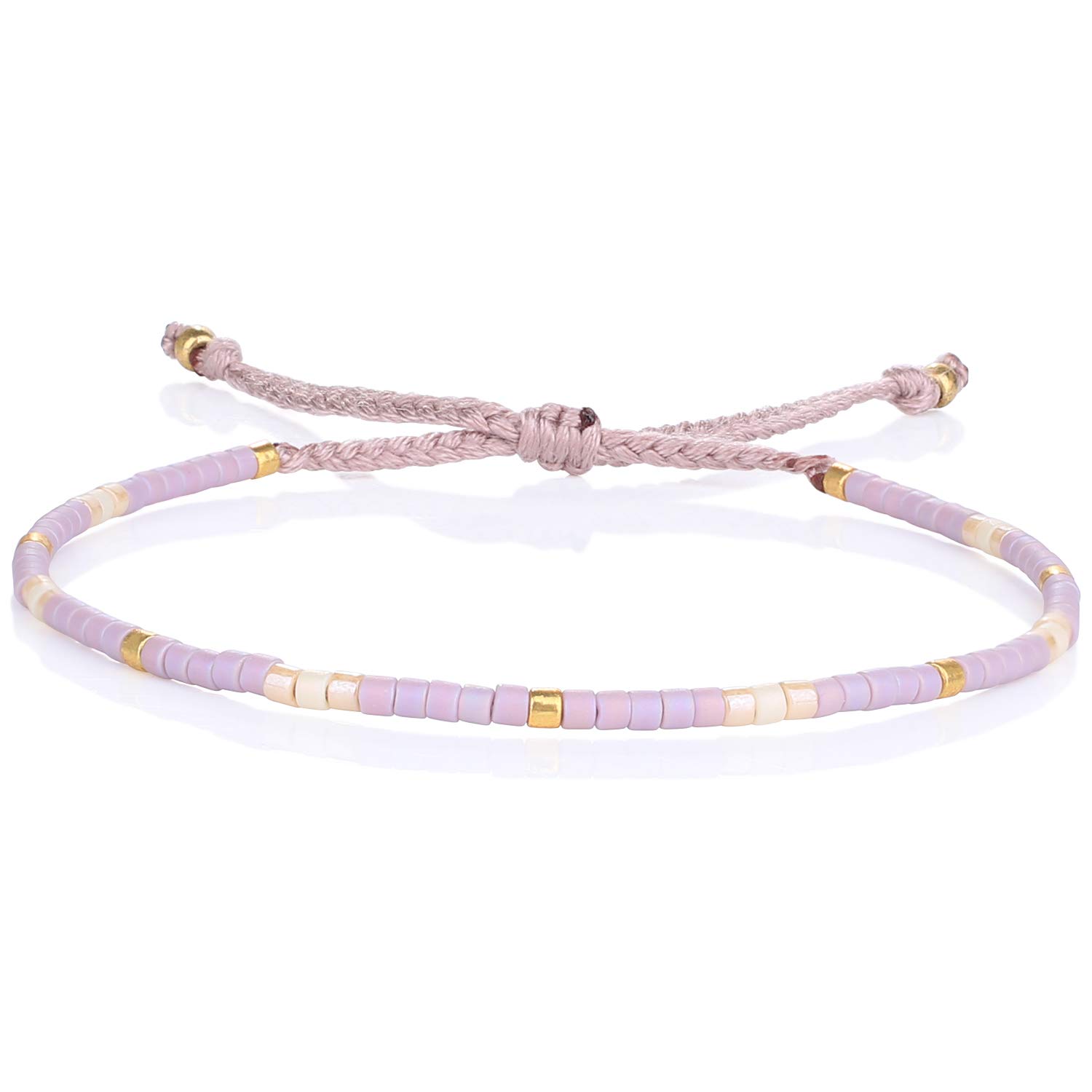 KELITCH Pulseras Amistad con Cuentas Concha Cristal Color Bohemio Pulsera Hecha A Mano Brazaletes Joyería para Mujer — view 44