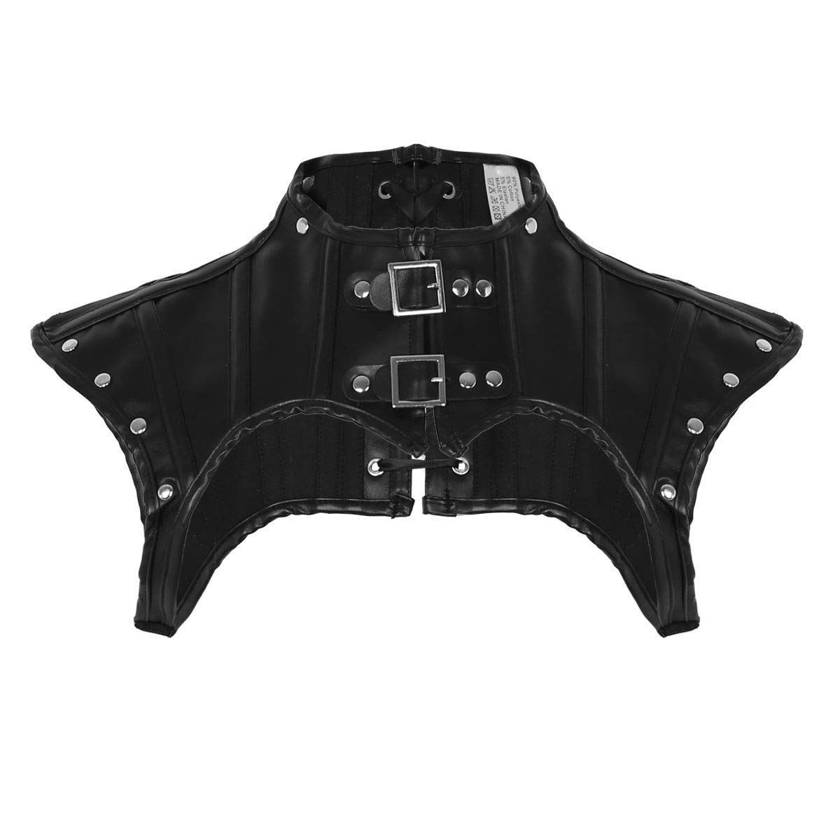 ranrann Déguisement Steampunk Accessoire Vetement Gothique Femme Cosplay Adulte Armure Medievale Costume Sexy Harnais Epaule Epaulette Punk Style Tenue Vintage S-XXL Noir