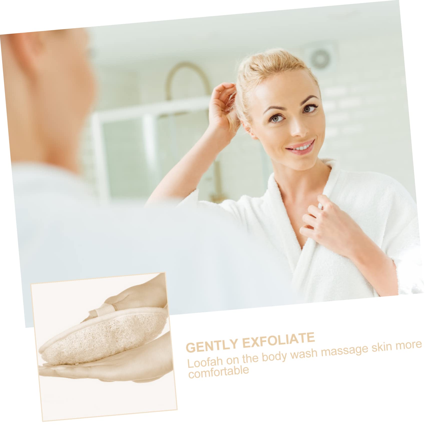 POPETPOP 10pezzi Spugna in Luffa Da Scrub Esfoliante Asciugamano in Luffa Accessori Per Doccia e Bagno Materiale Morbido e Resistente