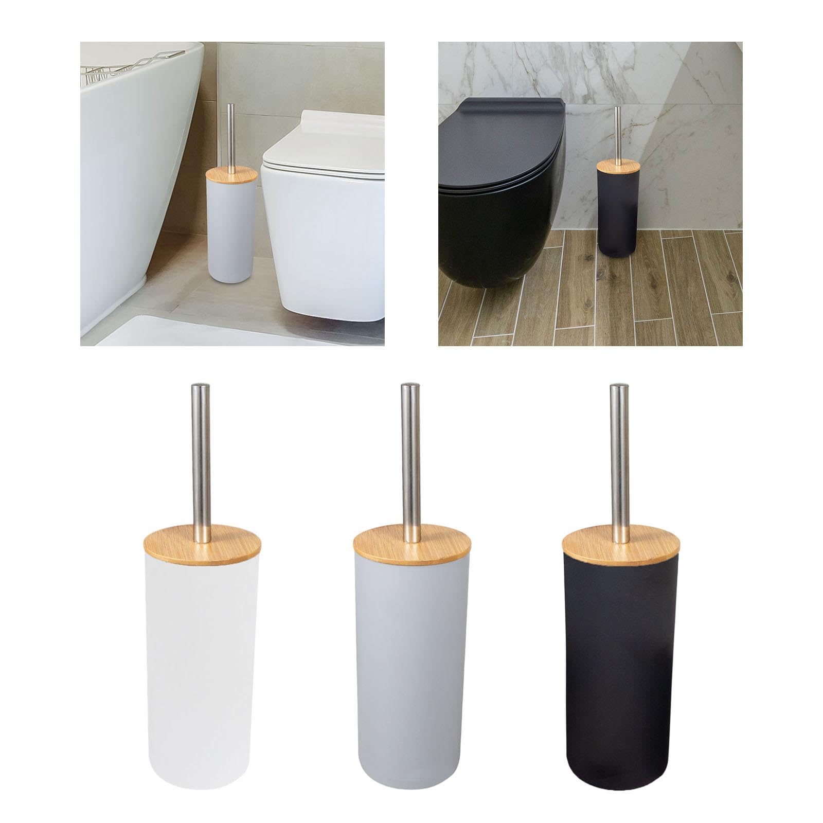 Bathroom Supplies Anti Drip Cleaning Supplies Deep Cleaning Toilet Brush Set White 2