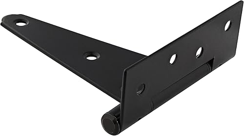 Miniatura 6 de Rural365 Bisagras triangulares para puerta, paquete de 4 – Bisagras de puerta de estilo granja resistentes de 6 pulgadas con correa en T de color