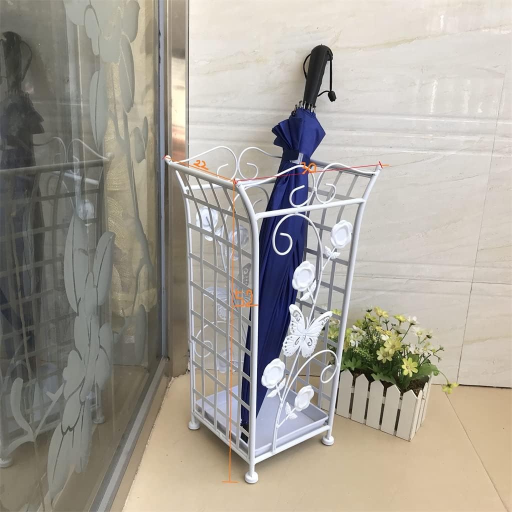 Retro Umbrella Rack Wrought Iron Home Lobby Umbrella Bucket Hotel Trash Can Storage Rack