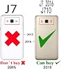 Compatible con Samsung Galaxy J7 2016 Funda Tipo Cartera de Cuero PU, Ranuras para Tarjetas de Crédito Protección Completa de Cuerpo Resistente con Soporte para Cubierta Protectora para Glaxay GalaxyJ710 Azul Oscuro 3