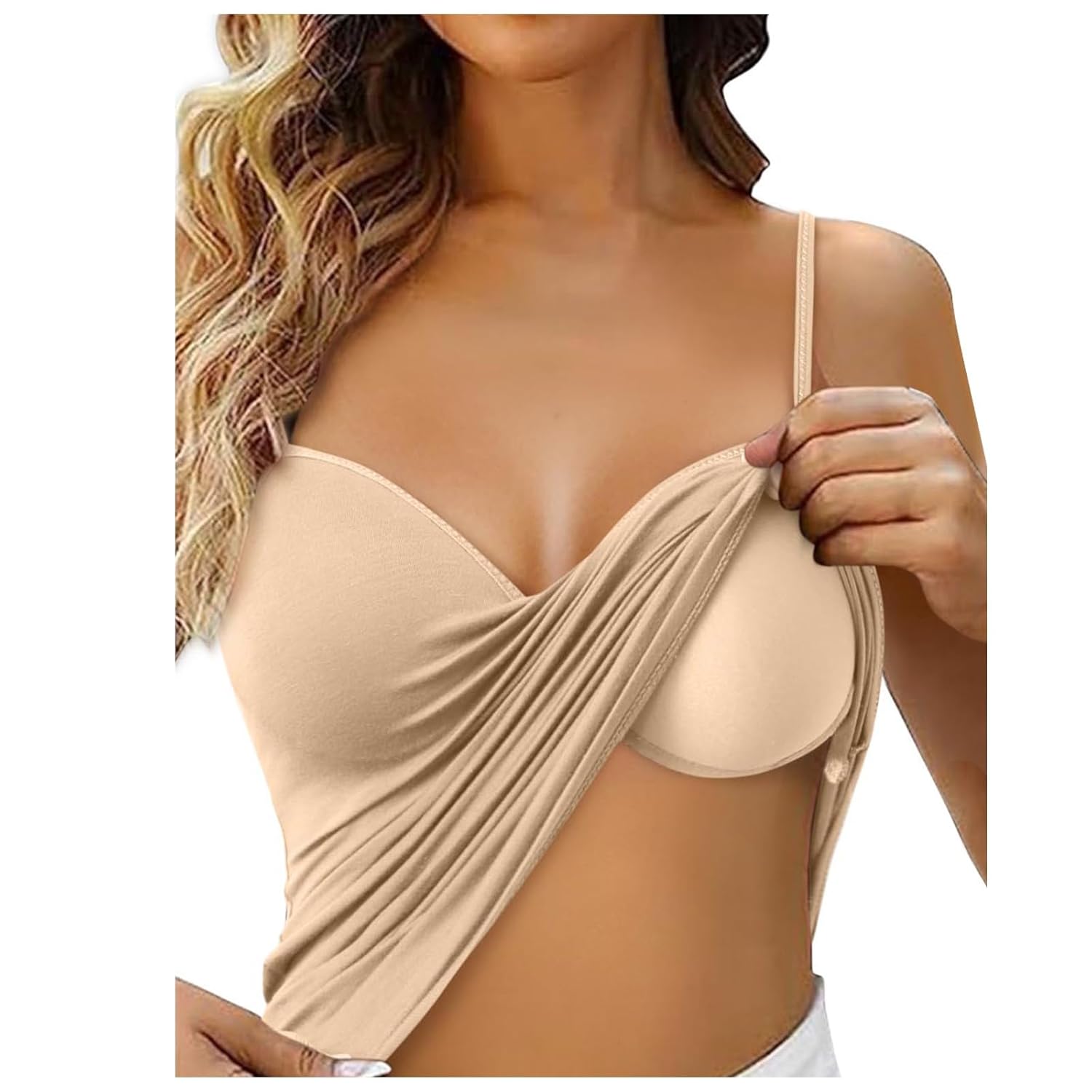 Tank Top with Built in Bra for Women Sports Cute Cami Shirts 2025 Spring Summer Workout Camisoles Sleeveless
