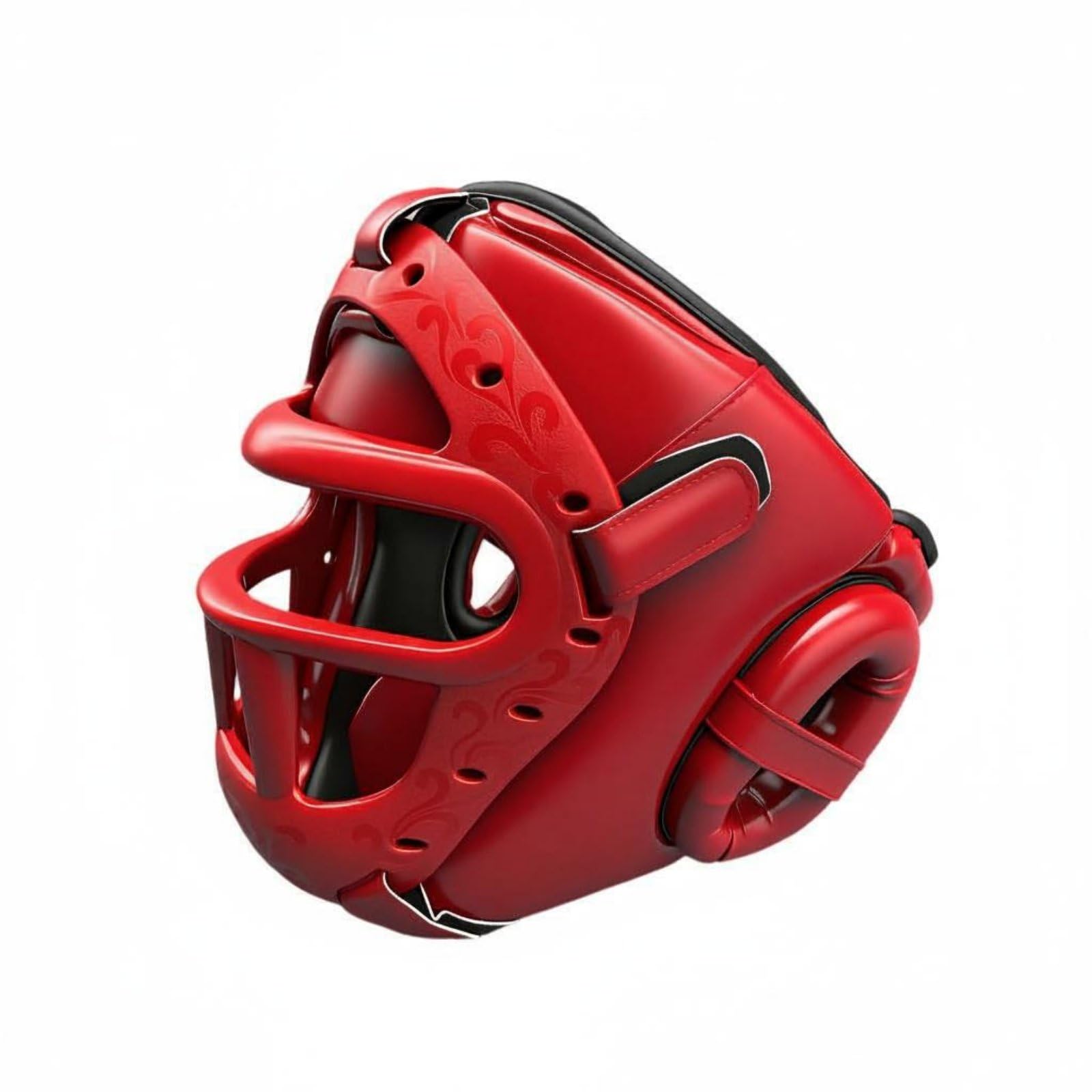 Vollgesichts-Boxhelm Vollgesichtsschutz Boxhelm mit Gesichts Atmungsaktives Design Boxkopfschutz mit für Wettkampf