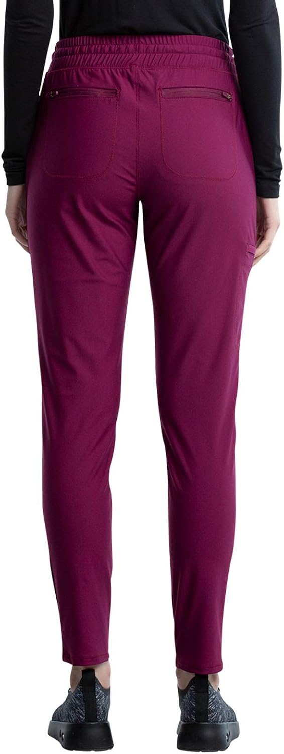 Cherokee Scrub Set for Women Tapered Leg Drawstring Mid Rise V-Neck | 6 functional pockets, Mid-rise drawstring waist, Comfortable fit, Easy-care design