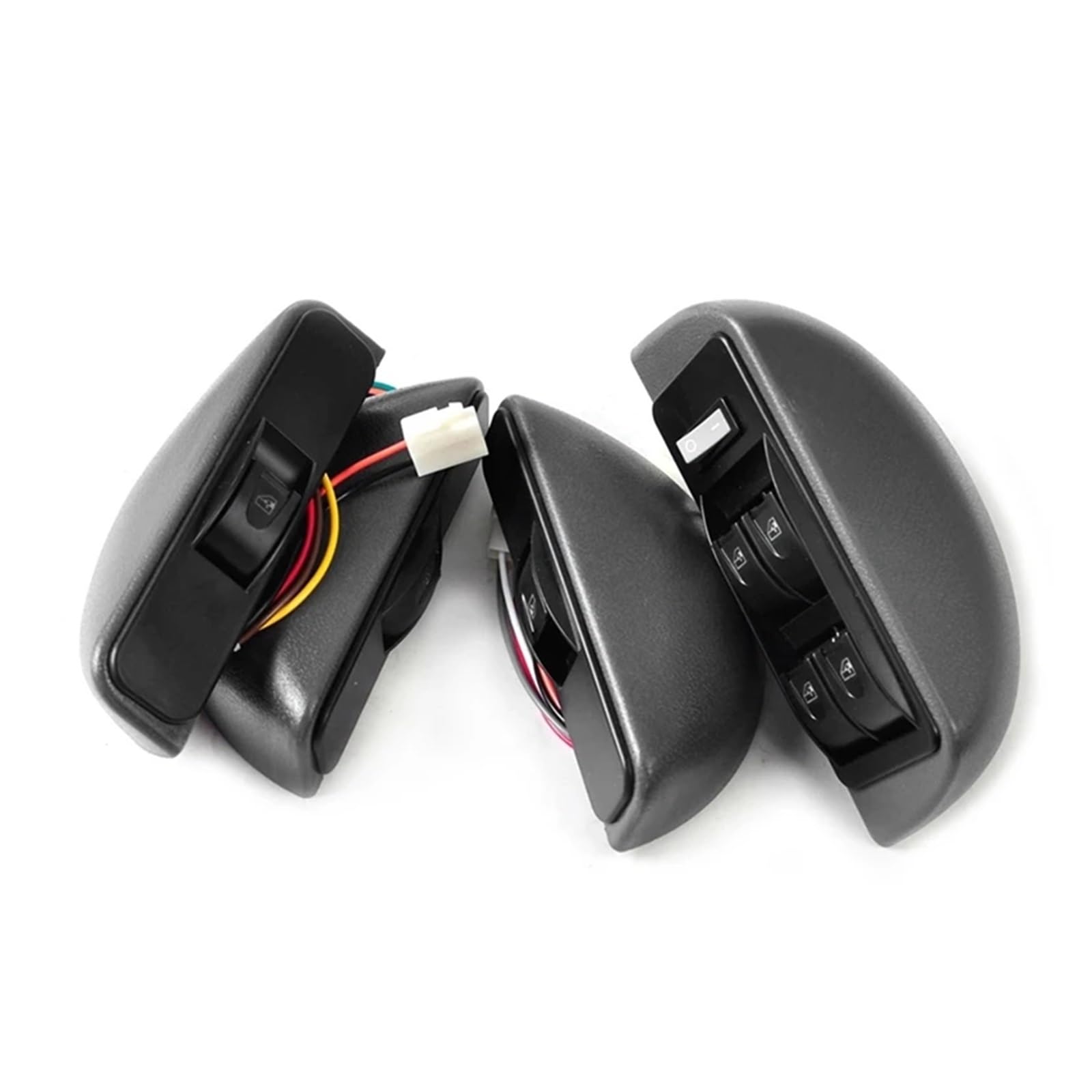 Kit De Interruptor Ventana Eléctrico Media Luna Universal para Coche, Elevador 4 Puertas, 12V Interruptor Ventanas