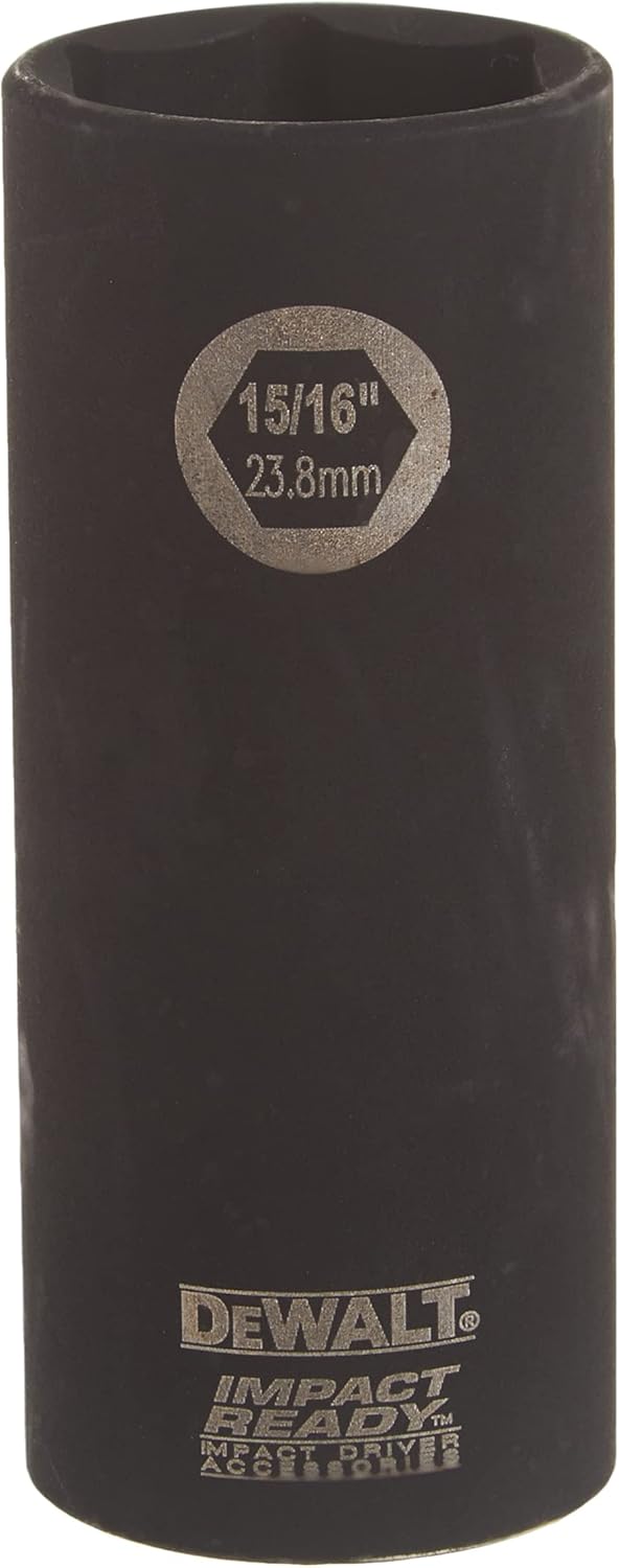 DEWALT DW22932 15/16-Inch IMPACT READY Deep Socket for 1/2-Inch Drive